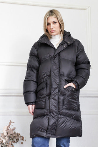 Alara Maxi Long Inflatable Puffer Jacket with Hood - Imported 1