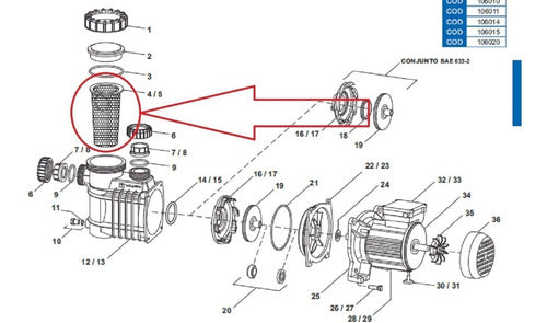 Vulcano S2000 Hair Trap Basket Pump 5Lts 0