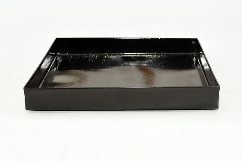 IG Enamel Tray 40x40x5 with Grease Rack for Oven 0