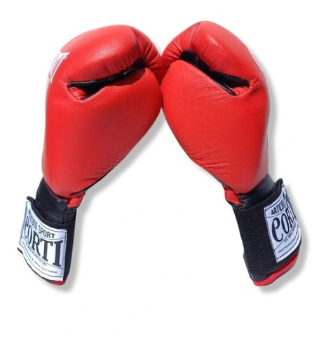 Corti Boxing Gloves 16 Oz Leather Kickboxing Professionals 98