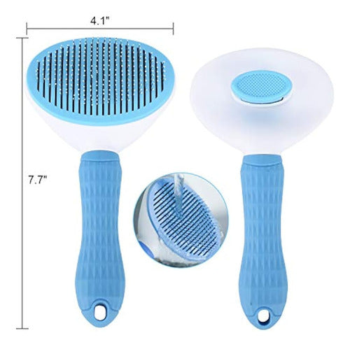 Depets Self-Cleaning Brush for Pets, Brush for Dogs and Cats 3