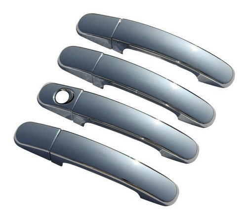 Kit 4 Chrome Door Handle Covers Ford Focus 2 and Focus 3 2012 to 2019 5