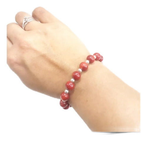 Viviana Moreno Coral Ball Bracelet 8mm 0