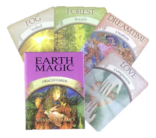 Earth Magic Oracle Steven Farmer Reimpresión Facsímil 0