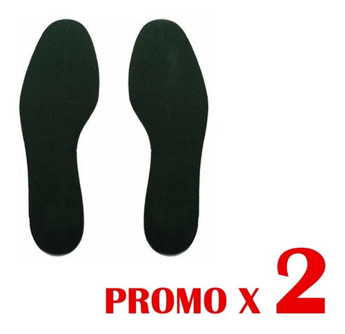 KAOSIMPORT Black Towel Insoles (Sizes 35 to 45) for Men / Women 0