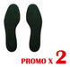 KAOSIMPORT Black Towel Insoles (Sizes 35 to 45) for Men / Women 0