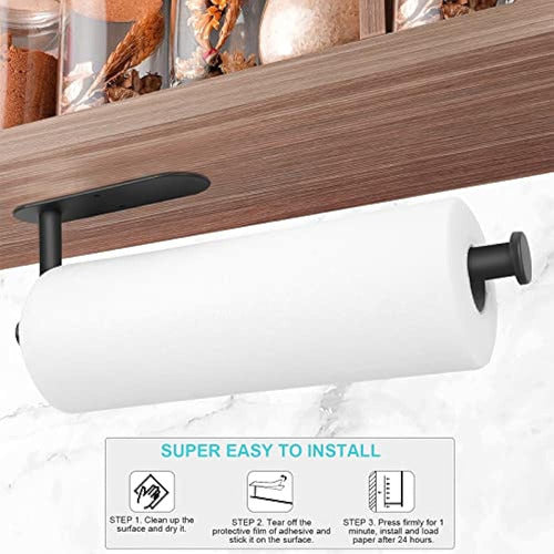 Feokely Paper Towel Holder Under Cabinet Support 1