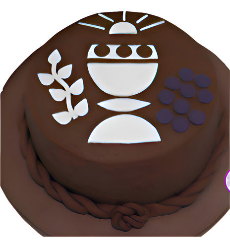 SS GOURMET Torta De Comunión Bautismo Caliz - Mesa Dulce Personalizada 0