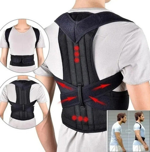 TECNOLOGÍA HV Corrector Postura Faja Lumbar Espalda Y Hombros Ortopedica 3