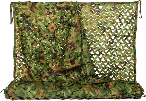 Ninat Reinforced Woodland Camouflage Net - 3x6m 0