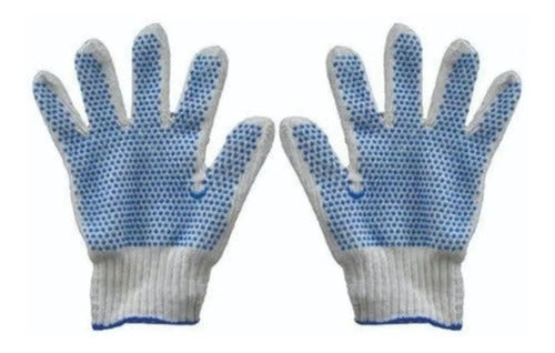 Bulfer Pack of 120 Reinforced Mottled Work Gloves 2