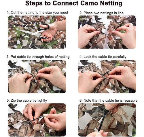 Iunio Camo Netting Camouflage Net for Hunting Deco Camping 3x3m - Dry Grass 5