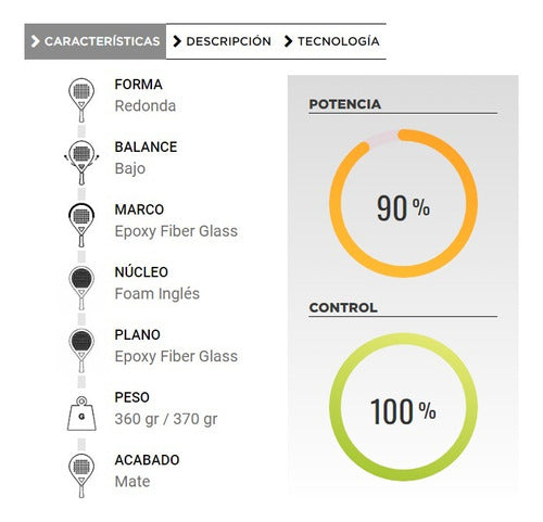 Vairo Paleta Padel Reno 7.3 #1 Strings 1