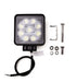 Kit of 10 Square 9 LED Auxiliary Lights for Agricultural Machinery 3