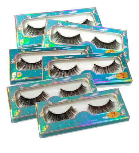 Baires Beauty Shop Pestañas Postizas 5D Mink Tupidas Pestaña En Tira 0