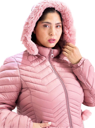 Women's Plus Size Long Jacket Hooded Warm Waterproof 12