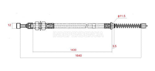 TCM Left Brake Cable for Forklift FG20-25 1