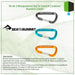 Sea to Summit Kit of 3 Carabiners Aluminium 23mm 4