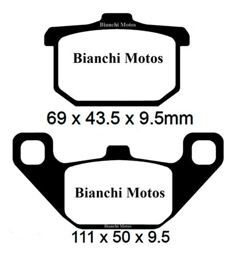 Bianchi Pastilla Freno Kawasaki Vulcan 800 VN Delantera 1