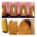 Holographic Golden Glitter Powder for Nails and Makeup 0