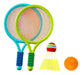 H Conjunto De Tênis De Badminton Infantil Azul E Verde 0