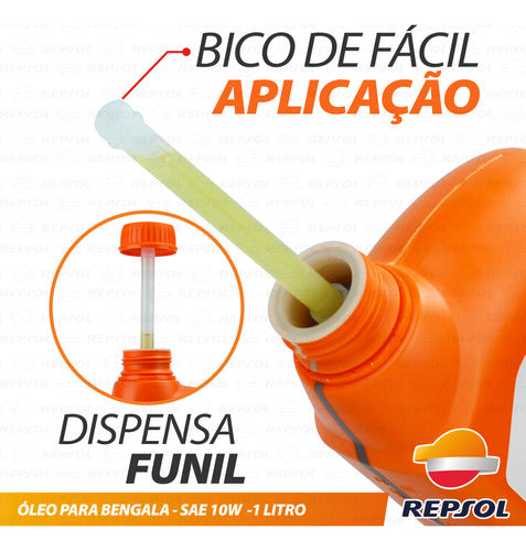 Óleo De Bengala Garfo Repsol Qualifier Fork Oil 10w 1 Litro 5