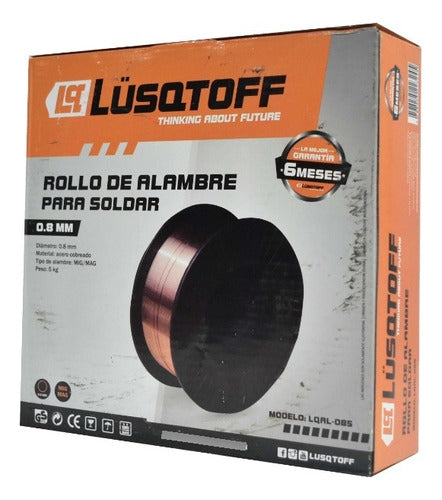 Lüsqtoff Alambre Para Soldar Mig 0,8 Mm 5 Kg 0