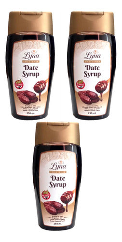 Lyna Pack of 3 Date Syrup 250 ml Gluten-Free Imported from Belgium 0