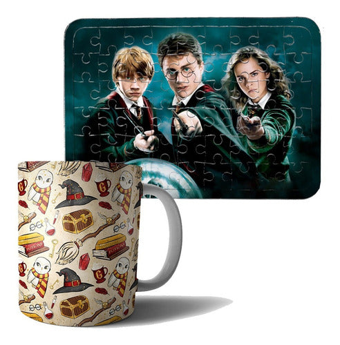 Harry Potter Ceramic Mug + 54-Piece Puzzle 0