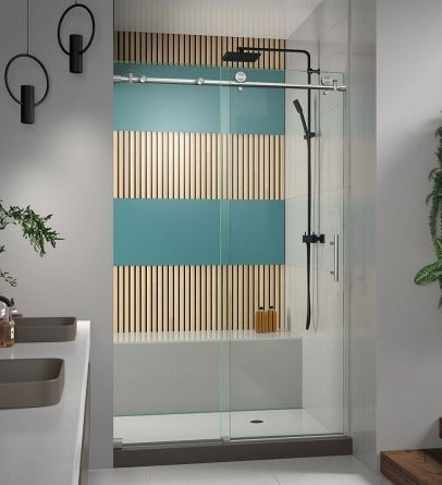 Mampara De Baño Línea Luxe Corrediza 1600mm X 1900mm 1