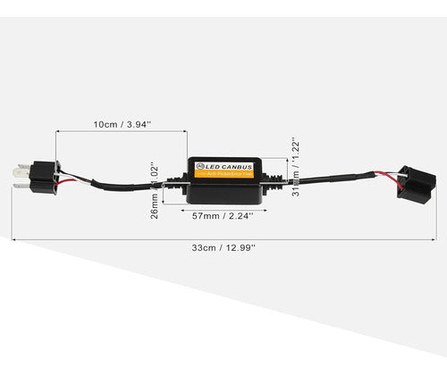 Cancelador Falla Xenon Cree H4 Canbus 2