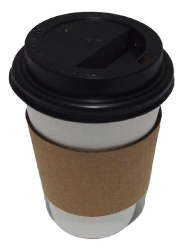 Universal Cardboard Sleeves for 8oz Coffee Cups x 100 Units 8