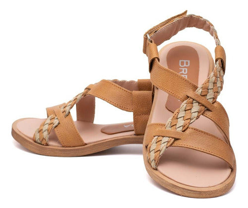 Handmade Padded Braided Cowhide Women's Sandals - Luly 14