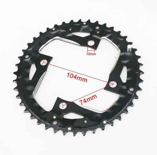 Ullicyc Aluminum Plate BDC 104 - 44T for Shimano/Sram 0