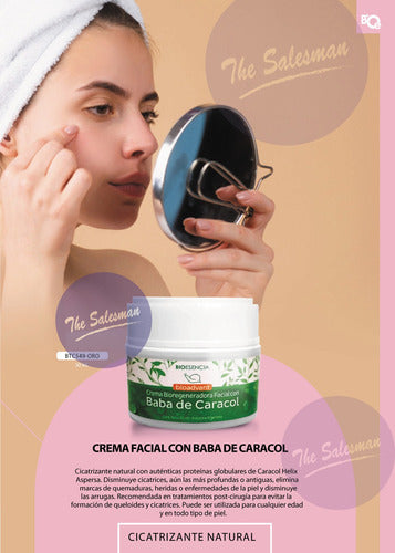 Bioesencia Crema Bioregeneradora Facial Con Baba De Caracol 2