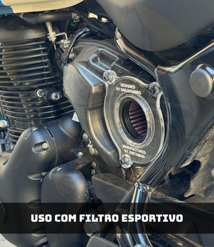 Royal Enfield Suporte Alto Fluxo Filtro De Ar Hunter 350 2