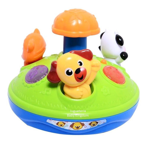 Winfun Musical Spinning Farm Toy for Babies and Toddlers 2