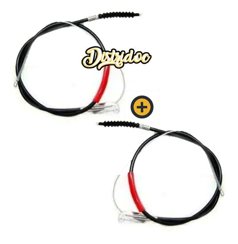 FHG Kit of 2 Brake Cables for Toyota Hilux 2.5 4x2 - 4x4 95/05 1