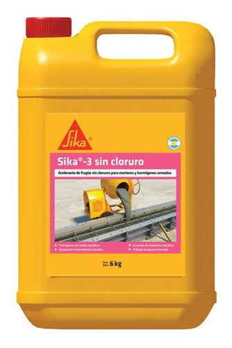 Acelerarante De Frague - Sika 3 Sin Cloruro X 6 Kg 0