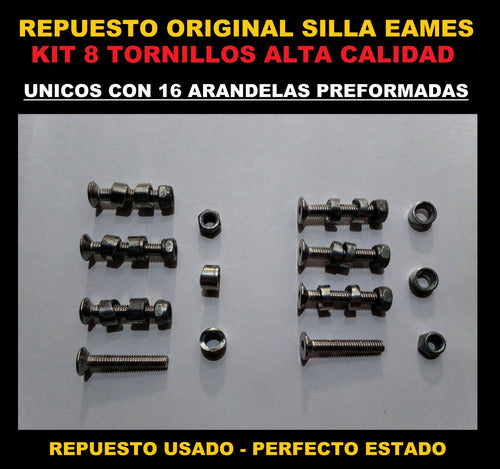 Repuesto Original Kit Tornillos Para Silla Eames Belgrano 0