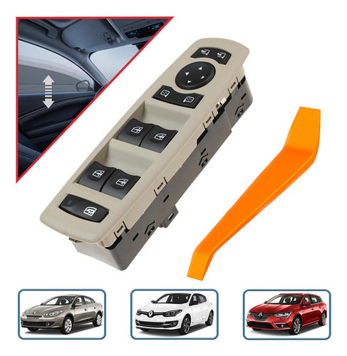 A2 Controle Mestre De Vidro Para Renault Fluence 2010-2016 0