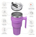 Taza Térmica Inoxidable De 12 Litros Con Tapa, Color Lavanda 1