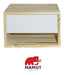 Mamut 2 Floating Nightstands with Drawer and 2 Cube Nightlights 1