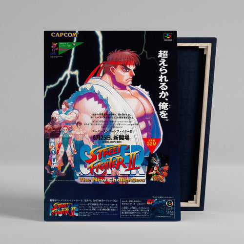 FanPosters Gamer Street Fighter Canvas Frame 45x30 Cm 4