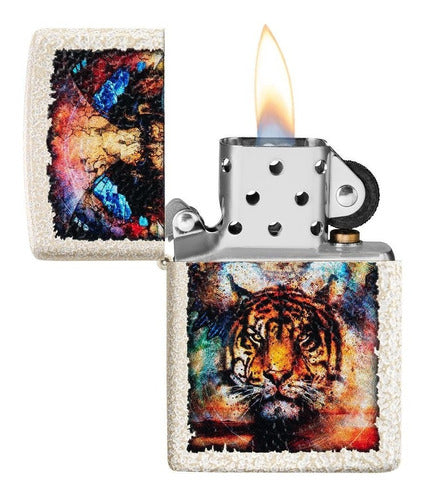 Zippo Lighter Model 49579 Tiger Original Warranty 3