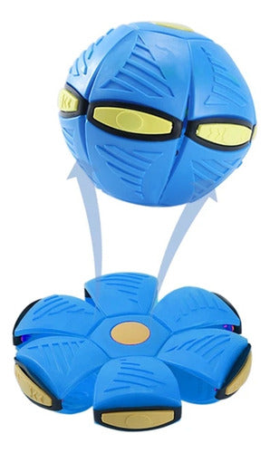 Bola Discoboll Voador Azul Maluco Crianças Pets Brinquedo 0