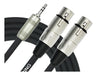 Kirlin Y-371PRL 03FT Miniplug to XLR Patch Cable 3