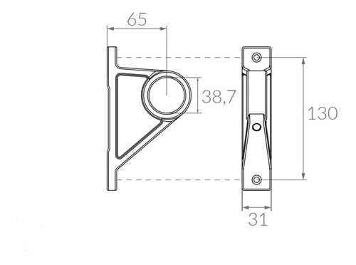 Vulcano Pool Rail Support 2