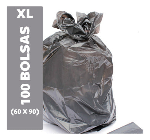 XPER 100 Large Black Garbage Bags 60 x 90 0