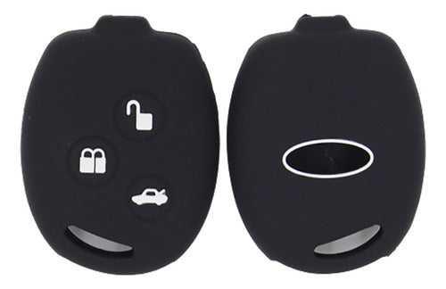 Silicone Key Cover for Ford Fiesta - Focus 1 Black Zuk 0